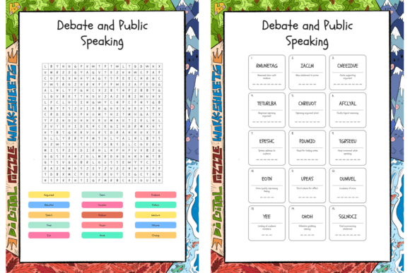 Download Debate and Public Speaking Word Search P - Premium Resources