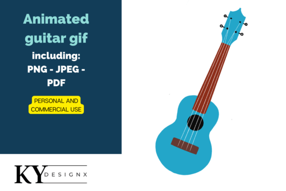Download Animated Guitar Illustration GIF - PNG - Animated Collection