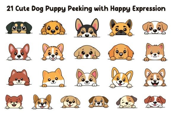 Download 21 Cute Dog Puppy Peeking - Cute Collection