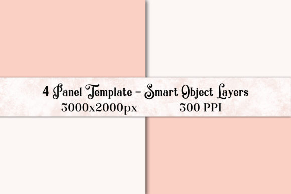 Download 4 Panel PS Template with Smart Objects - Panel Collection