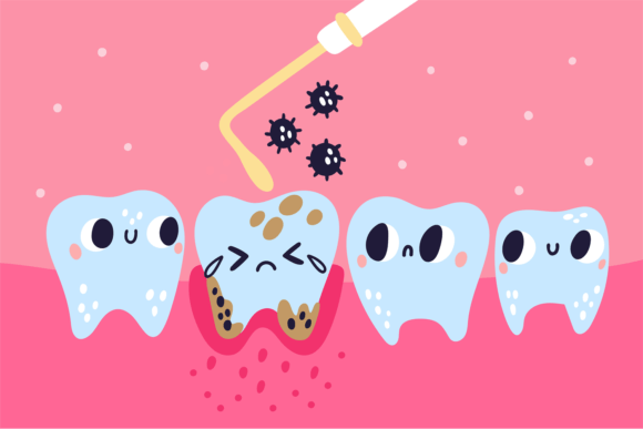 Download Cute Teeth Hygiene. Funny Dental Charact - Cute Collection