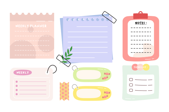 Download Cute Hand-Drawn Bullet Journal Element - Cute Collection