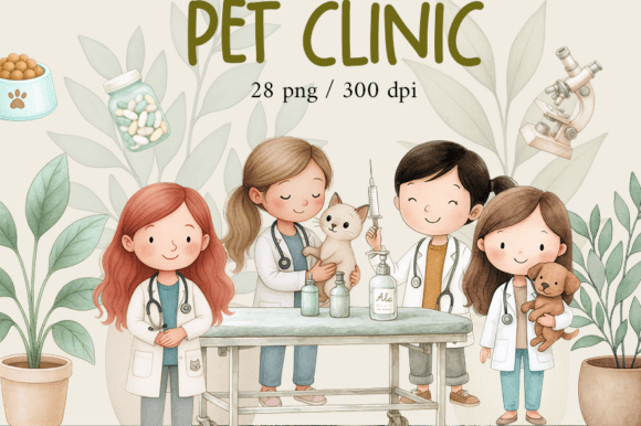 Download Cute Pet Clinic Clipart, Vet Clinic Art - Cute Collection